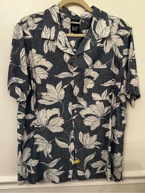 GAP cotton Hawaiian Shirt Vacation Summer Luau